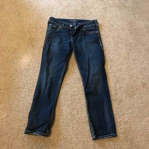 Silver Suki Capri Size 27